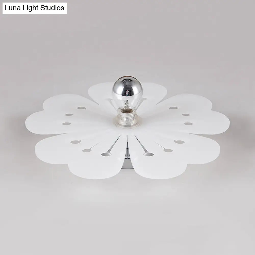 Plum Blossom Wall Light: Modern Acrylic Sconce Lamp For Girls Bedroom & Kindergarten