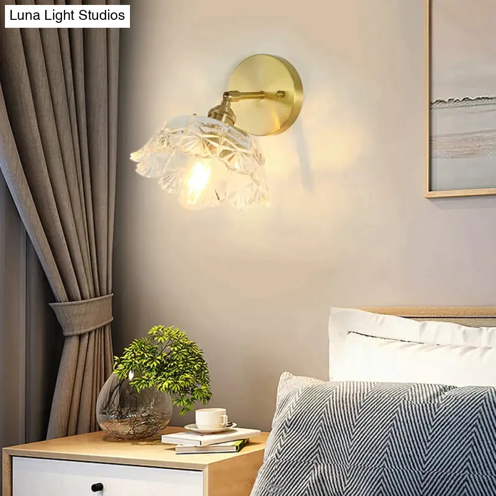 Sherri - Retro Copper Flower | Wall Lamp Wall Lamp