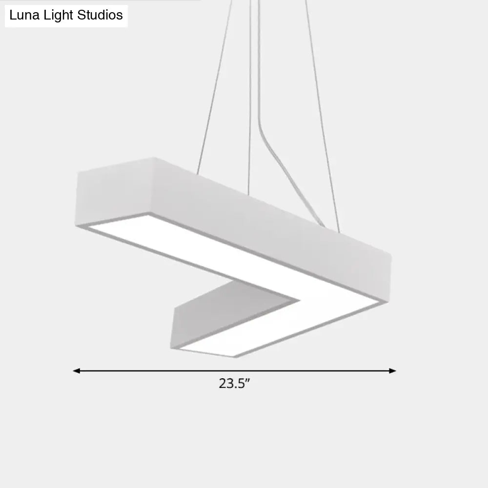 Sleek Metal V - Shaped Led Flush Mount Ceiling Light For Reception Room