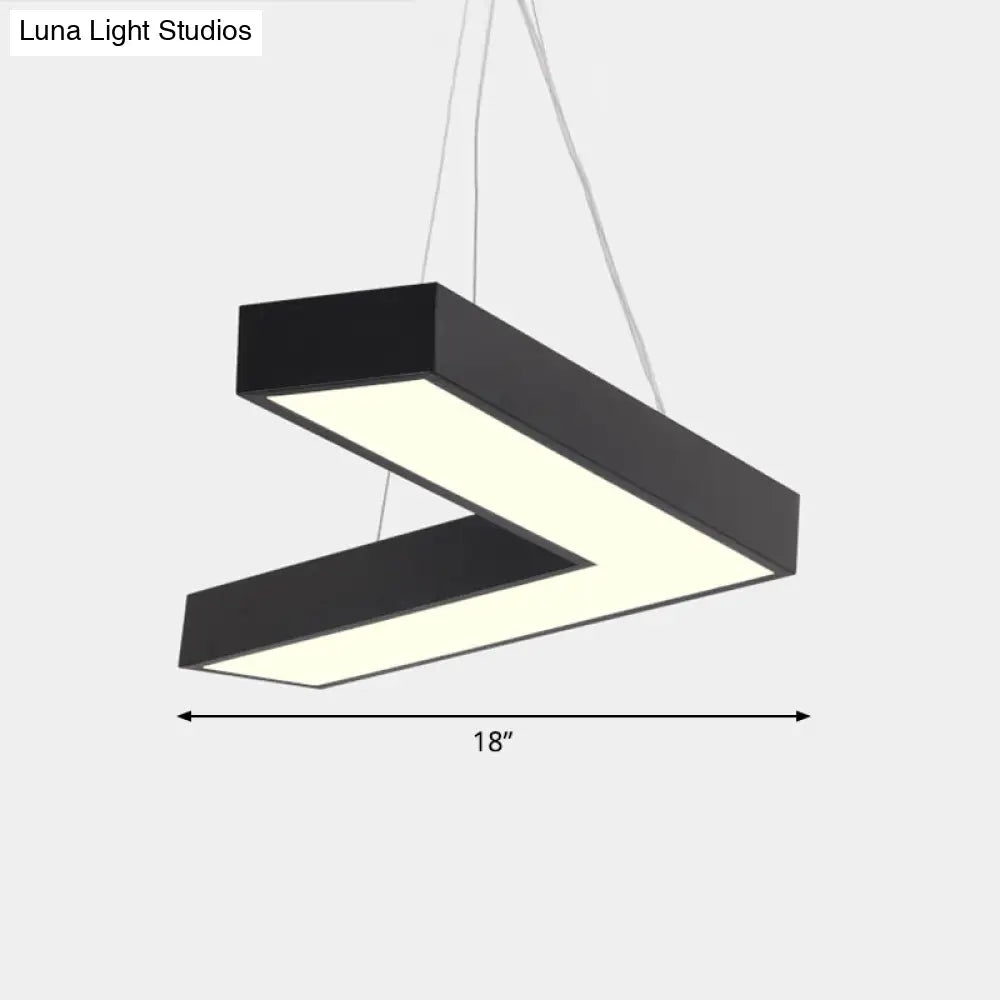 Sleek Metal V - Shaped Led Flush Mount Ceiling Light For Reception Room