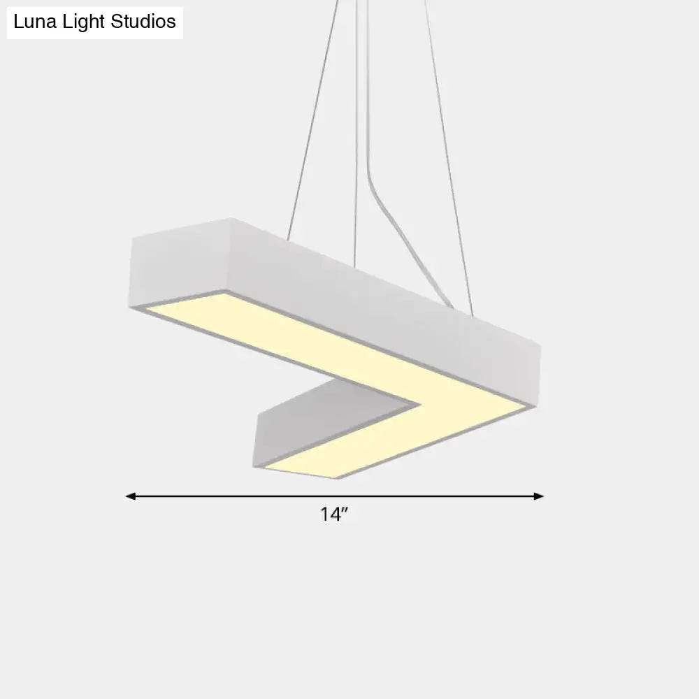 Sleek Metal V - Shaped Led Flush Mount Ceiling Light For Reception Room
