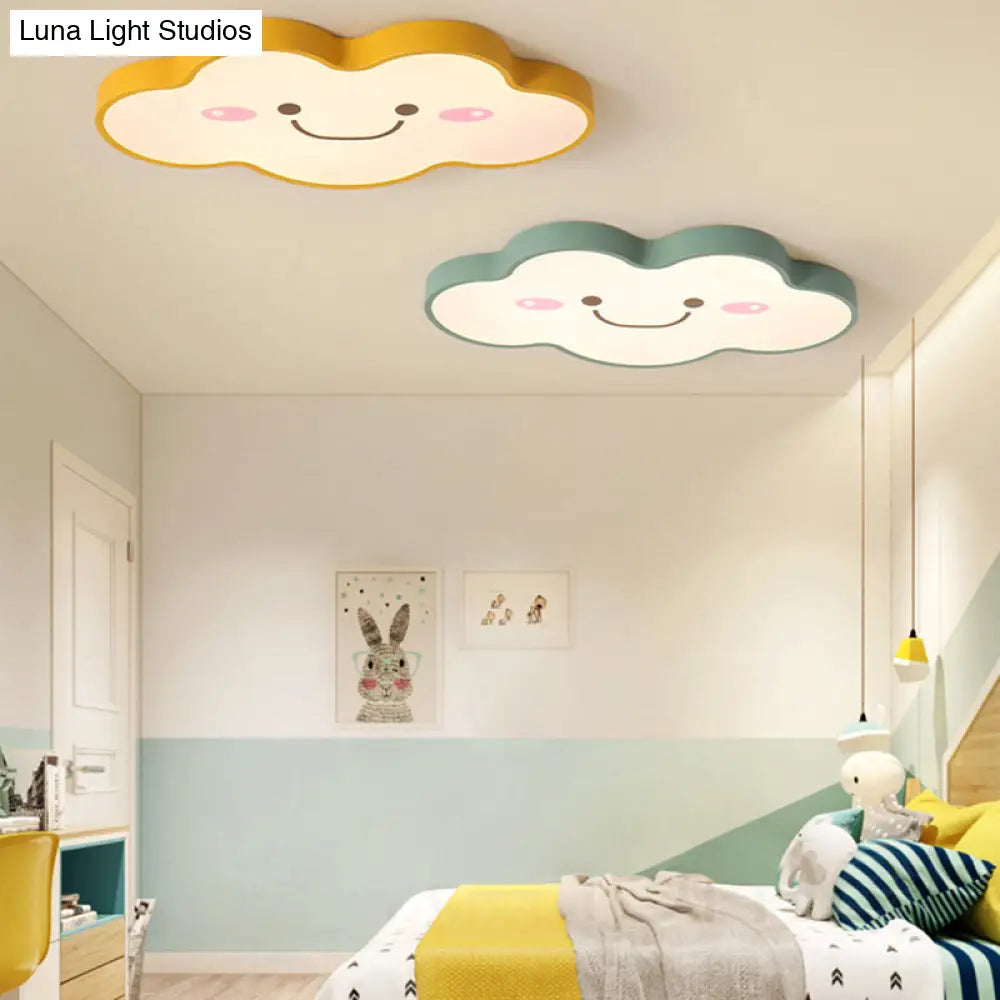 Smiling Cloud Ceiling Light - Children’s Nordic Style Acrylic Fixture