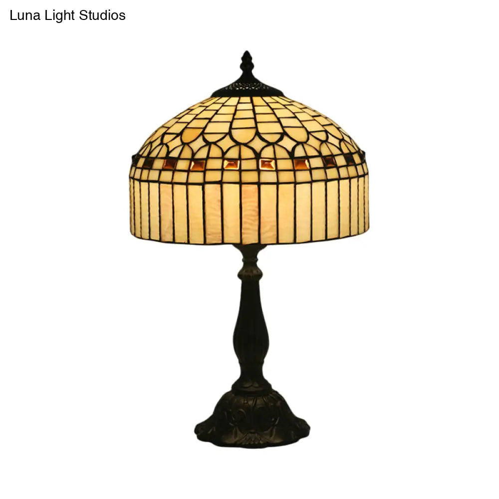 Tiffany Style Beige Glass Nightstand Light
Note: It Is Important To Keep The Keywords Style And