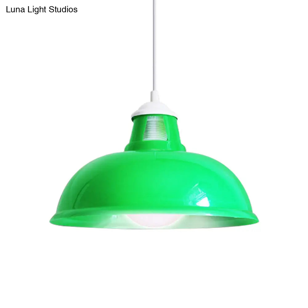 Vintage Coin Pattern Pendant Light With Acrylic Shade - 1 Bulb Ceiling Fixture For Restaurant