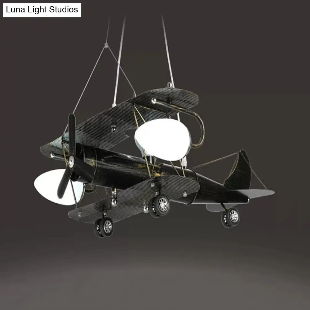 Vintage-Style Glider Kindergarten Metal Chandelier In Antique Brass
Note: Seo Is Important So Its