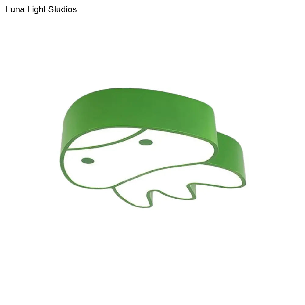 Whimsical Jellyfish Flush Ceiling Light For Kids’ Bedchamber - Led Acrylic Mount Lighting In
