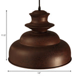 Bronze Double Bubble Pendant Light - Vintage Style For Indoor Spaces