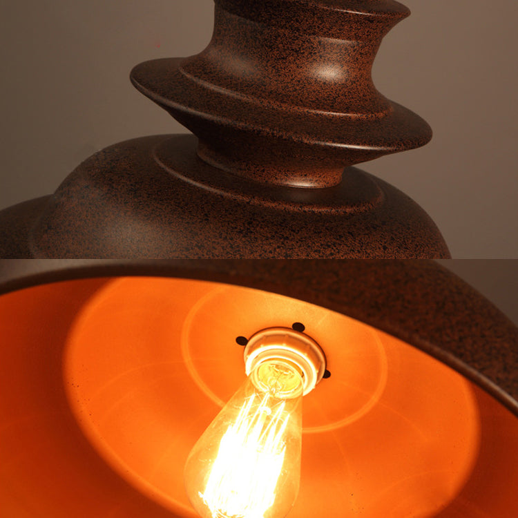 Bronze Double Bubble Pendant Light - Vintage Style For Indoor Spaces