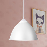 Industrial Dome Pendant Light - Aluminum Ceiling Fixture In Frosted Green/Yellow Dining Room