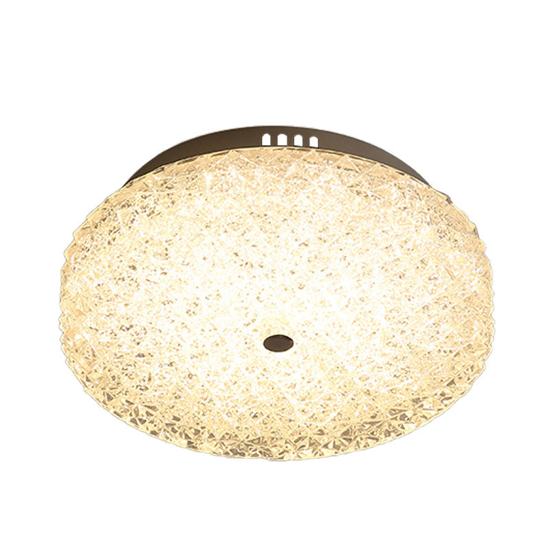 Modernist Led Crystal Flushmount Light For Corridor Ceiling