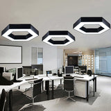 Honeycomb Flush Mount Modern Metal Led Light - Office Lighting In White/Warm Glow