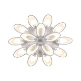 Modern Led Flush Mount Light For Dining Room With Acrylic Shade - 4/6/9 Lights Warm/White/Natural 15