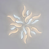 Modern Blossoming Led Flush Mount Light: 3/6/9-Light Acrylic Ceiling Fixture - Warm/White/Natural