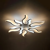 Modern Blossoming Led Flush Mount Light: 3/6/9-Light Acrylic Ceiling Fixture - Warm/White/Natural