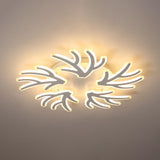 Contemporary Coral Flush Ceiling Light: Acrylic Flushmount With Led Lights In Warm/White/Natural 5 /