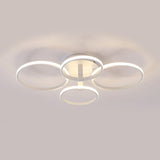 Acrylic Led Semi Flush Mount Ceiling Light In Warm/White With Simple Design - Available 4/6/8 Lights