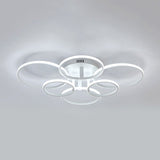 Acrylic Led Semi Flush Mount Ceiling Light In Warm/White With Simple Design - Available 4/6/8 Lights