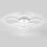 Acrylic Led Semi Flush Mount Ceiling Light In Warm/White With Simple Design - Available 4/6/8 Lights