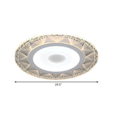 Diamond-Shaped Led Flush Mount Ceiling Light - Modern Acrylic Sizes: 8/16.5/20.5 Warm/White Perfect