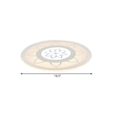 Blossom Acrylic Led Flushmount Ceiling Lamp In Warm/White 8/16.520.5 Wide