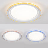 Macaron Modern Ceiling Mount Led Light With Acrylic Undertint - Ideal For Office
