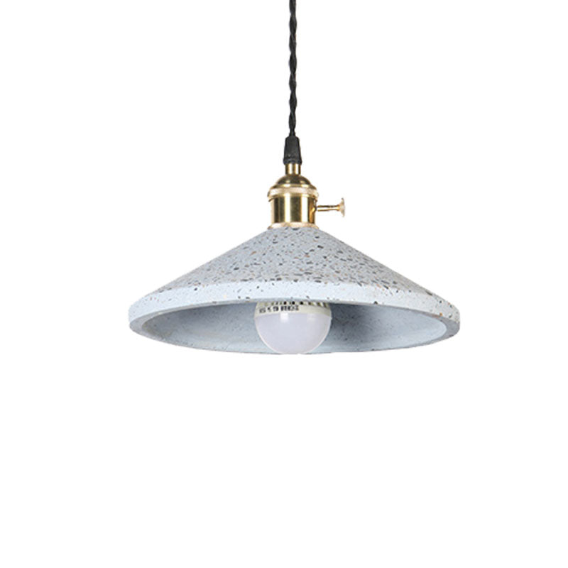 Contemporary Cement Hanging Lamp For Workshop Or Bar