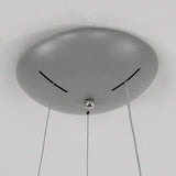 Sleek Metal Pendant Ceiling Light - Simple Design Gray Or White 1 Head Warm/White 18 23.5 Wide