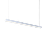 Sleek Rectangular Led Hanging Lighting - 23.5/35.5/47 Long | Slim Metal Shade Minimalistic