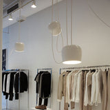 Modern Metal Swag Pendant Light Kit With Adjustable Cord - 3/4 Heads Black/White 3 / White