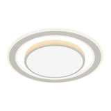White Led Flush Mount Lamp For Bedroom Acrylic Round/Square Flushmount Fixture