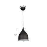 Modern Metal Dome Pendant Ceiling Light - 6.5/10/12 Width 1 Black/White/Red Suspension