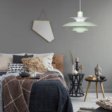 Macaron Style 3-Layer Pendant Light With Flared Shade - Aluminum 1 Black/Gray