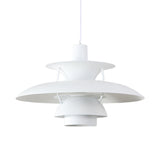Macaron Style 3-Layer Pendant Light With Flared Shade - Aluminum 1 Black/Gray