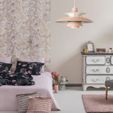 Macaron Style 3-Layer Pendant Light With Flared Shade - Aluminum 1 Black/Gray Pink / 12