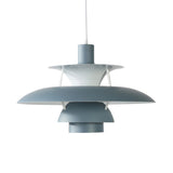 Macaron Style 3-Layer Pendant Light With Flared Shade - Aluminum 1 Black/Gray