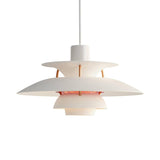 Macaron Style 3-Layer Pendant Light With Flared Shade - Aluminum 1 Black/Gray