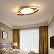 12’/16’ Nordic Style Led Gold Flush Mount Ceiling Light With Acrylic Diffuser Warm/White / 12’ Warm