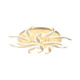 Modern Led Acrylic Fishes Flush Mount Light: Ceiling Fixture With 3/5/9 Lights In Warm/White/Natural