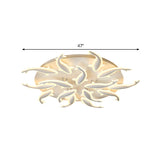 Modern Led Acrylic Fishes Flush Mount Light: Ceiling Fixture With 3/5/9 Lights In Warm/White/Natural