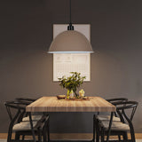Nordic Stylish Bowl Pendant Lamp - Single Light Aluminum Hanging For Gallery Cafe