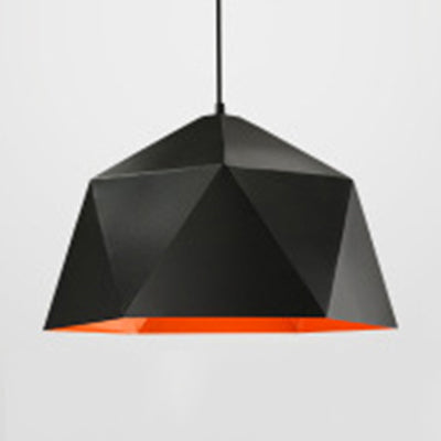 Contemporary Facet Bowl Pendant Light For Bedroom Or Library Black / 10
