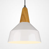 Stylish Nordic Pendant Light For Study Room - Aluminum & Wood Suspension White / 10