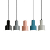 Macaron Loft Pendant Light - Metallic Cylinder Design Ideal For Meeting Rooms