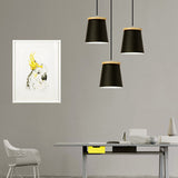 Nordic Style Single Light Metal Pendant Lamp For Hallways And Balconies With Tapered Shade
