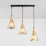 Modern Gold Metallic Conical Ceiling Light For Restaurant Cafe - Stylish Overhead Lighting 3 /