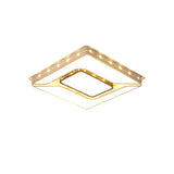 Led Bedroom Ceiling Light With Acrylic Shade - White Flush Mount In White/Warm (19.5/23.5 W)