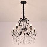 Modern Black Bedroom Chandelier - 4/5 Lights Crystal Stands Swag Hanging Ceiling Fixture 5 /
