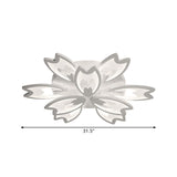 Contemporary Led Ceiling Light With Acrylic Buds - Warm/White/Natural Options 3/5/9-Head Flush Mount