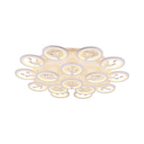 Modern Acrylic Tree Flush Mount Ceiling Light With Led And Crystal Accents - 3/6/9-Light Fixture In