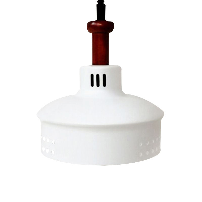 Modern Black Barn Shade Pendant Ceiling Light With Metallic Finish